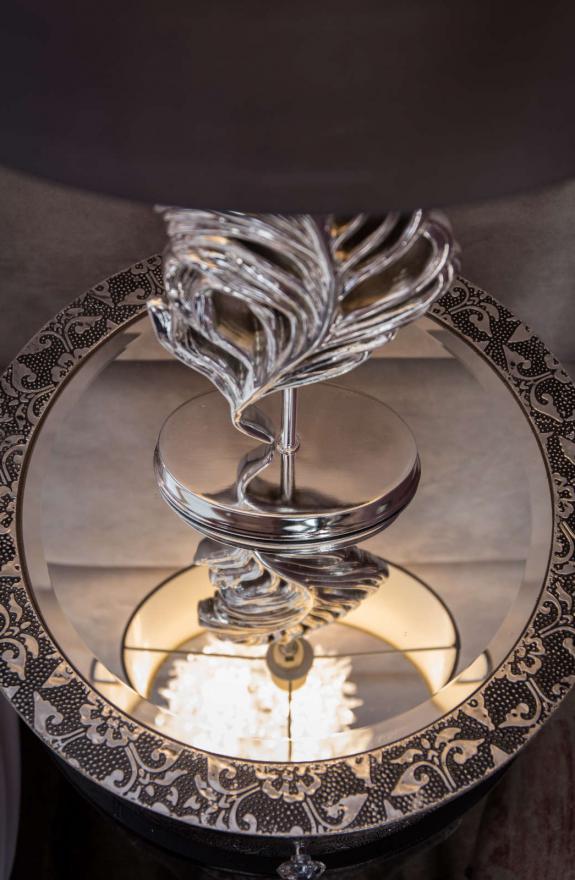 The Boudoir detail of lamp
