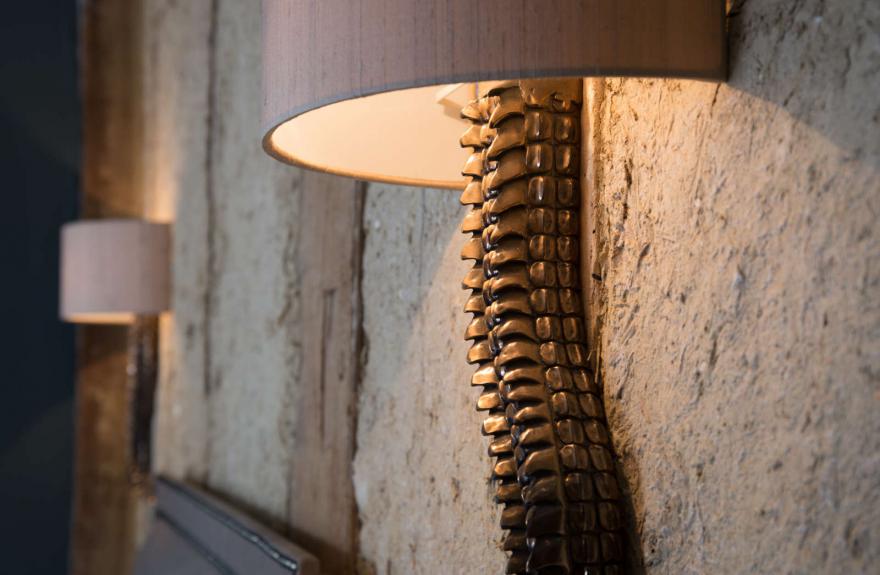 The Wattle detail of wall light